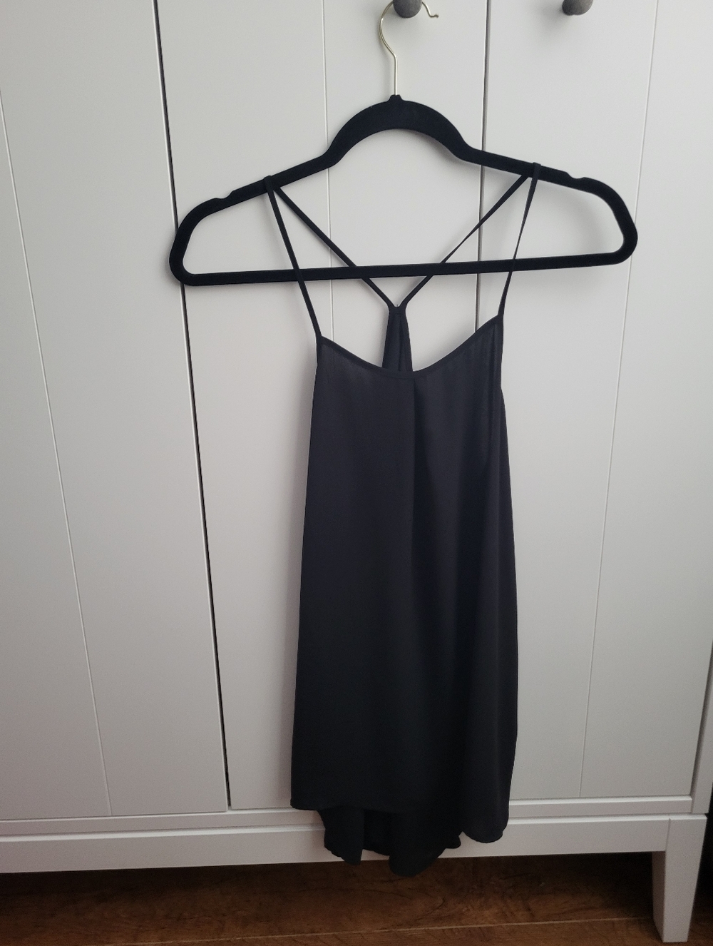 Banana Republic Black Strapless Slip Dress with Strappy Back